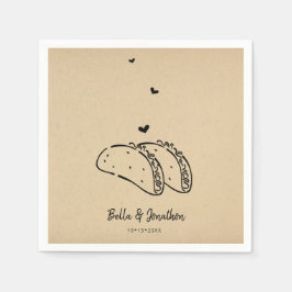 Tacos Wedding Napkin Serviette