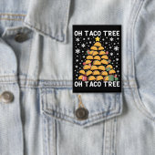 Tacos Weihnachtsbaum Funny Xmas Feinschmecker Mexi Button (Insitu)