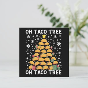 Tacos Weihnachtsbaum Funny Xmas Feinschmecker Mexi Feiertagskarte