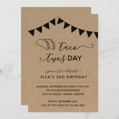 Tacos Zweitägiges Party Einladung (Vorne/Hinten)