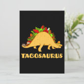 Tacosaurus Cinco de Mayo Funny Taco Dinosaur Einladung (Stehend Vorderseite)