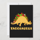 Tacosaurus Cinco de Mayo Funny Taco Dinosaur Einladung (Rückseite)