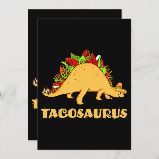 Tacosaurus Cinco de Mayo Funny Taco Dinosaur Einladung (Vorne/Hinten)