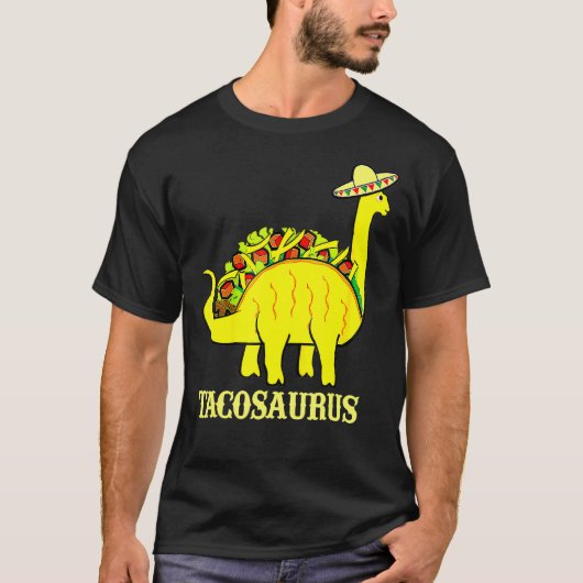 Tacosaurus Cinco De Mayo Funny Taco Dinosaur T-Shirt (Vorderseite)