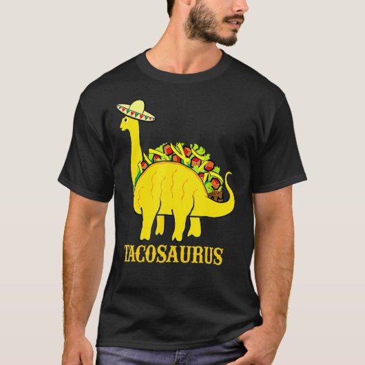 Tacosaurus Cinco De Mayo Funny Taco Dinosaurier 2 T-Shirt (Vorderseite)