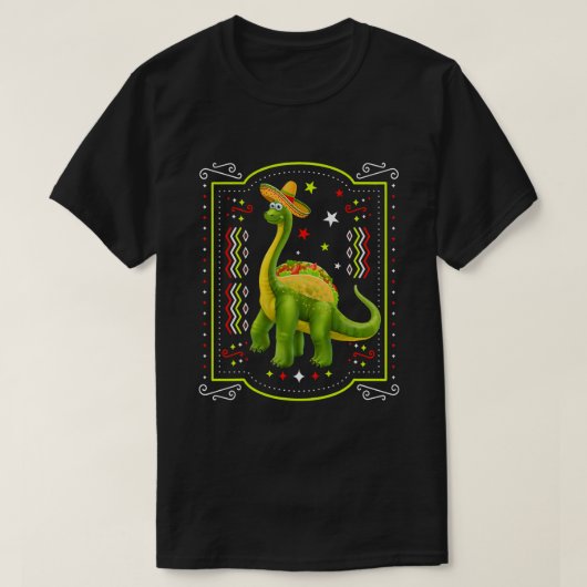 Tacosaurus Cinco De Mayo Shirt Funny Taco Dinosaur (Design vorne)