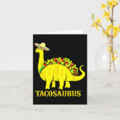Tacosaurus Cinco De Mayo Shirt Funny Taco Dinosaur Karte (Gelbe Blume)