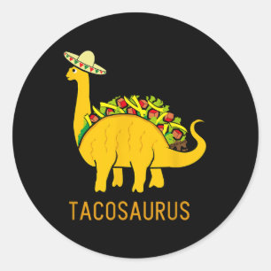 Tacosaurus Cinco De Mayo Shirt Funny Taco Dinosaur Runder Aufkleber