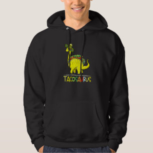Tacosaurus Cinco De Mayo Taco Dinosaur Kids Toddle Hoodie