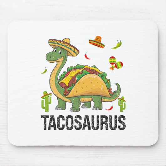 Tacosaurus Dinosaur Taco T Rex Funny Cinco De Mayo Mousepad (Vorne)