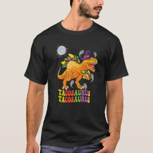 Tacosaurus Farbe Groovy trägt Hexenhut Geister und T-Shirt