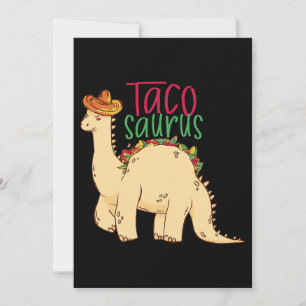 Tacosaurus Funny Cinco de Mayo Taco Dinosaur Lover Einladung