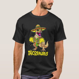 Tacosaurus Rex Dinosaur Taco Kinder Party Funny Ci T-Shirt
