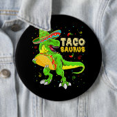 Tacosaurus Shirt Taco Cinco De Mayo Kinder Jungen Button (Beispiel)