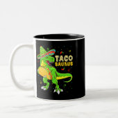 Tacosaurus Shirt Taco Cinco De Mayo Kinder Jungen  Zweifarbige Tasse (Links)