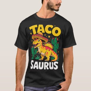 Tacosaurus T-Rex Taco Dinosaur T-Shirt