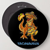 Tacosaurus Taco Cinco de Mayo Kids Boys Dinosaurie Button (Vorne & Hinten)