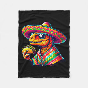 Tacosaurus Taco Dinosaur Cinco de Mayo mexikanisch Fleecedecke