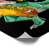 Tacosaurus Taco Dinosaur T Rex Funny Cinco De Mayo Poster (Ecke)