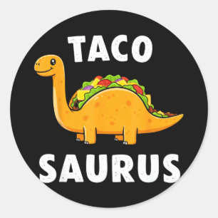 Tacosaurus Taco Dinosaur T Rex lustig Cinco de May Runder Aufkleber