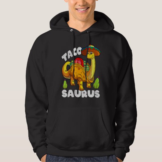Tacosaurus Taco Dinosaurier Dino Cinco De Mayo Mex Hoodie (Vorderseite)