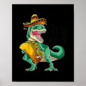 Tacosaurus Taco Dinosaurier T rex Funny Cinco de d Poster (Vorne)