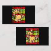 Tacosaurus Taco Saurus Cinco De Mayo Dinosaurier 1 Visitenkarte (Vorne/Hinten)