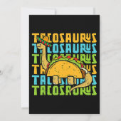 Tacosaurus Taco Saurus Cinco De Mayo Funny Taco Di Einladung (Rückseite)