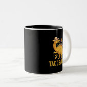 Tacosaurus Taco Saurus Dinosaurier Mexican Cinco d Zweifarbige Tasse (VorderseiteRechts)