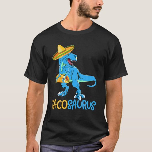 Tacosaurus Tex Funny Cinco De Mayo T-Shirt (Vorderseite)