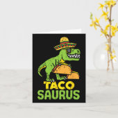 Tacosaurus Trex Cinco De Mayo Dinosaur Kid Karte (Gelbe Blume)