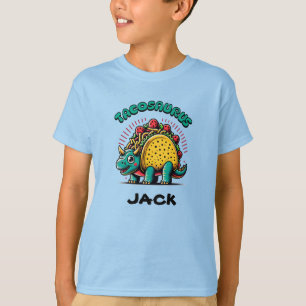 Tacosaurus Triceratops Lustige Cartoon T-Shirt