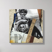 Tacot 1d Banger Collage mit P Monogramm Leinwand (Vorderseite)