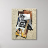 Tacot Banger mit benutzerdefinierbarer Monogramm-L Leinwanddruck (Vorderseite)