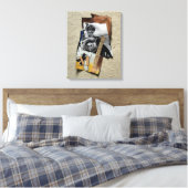 Tacot Banger mit benutzerdefinierbarer Monogramm-L Leinwanddruck (Insitu (Schlafzimmer))