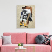 Tacot Banger mit benutzerdefinierbarer Monogramm-L Leinwanddruck (Insitu (Wohnzimmer))