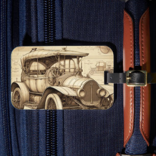 Tacot Faux Vintage Illustration Gepäckanhänger