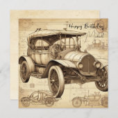 Tacot Imitate Vintage Abbildung personalisiert SC (Vorne/Hinten)