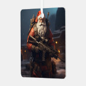 Tactic Santa Claus Urlaub Ornament Aus Metall (Vorderseite links)