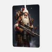 Tactic Santa Claus Urlaub Ornament Aus Metall (Vorderseite links)