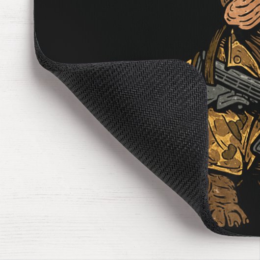 Tactical Frenchie Funny Dog Bulldog With Nvg Meme Mousepad (Ecke)