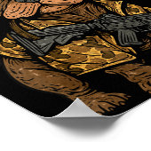 Tactical Frenchie Funny Dog Bulldog With Nvg Meme Poster (Ecke)