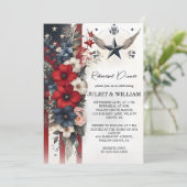 Tactical Military Probe Dinner des Krieges Einladung (Stehend Vorderseite)