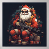 Tactical Santa Claus Weihnachtsposter Poster (Vorne)