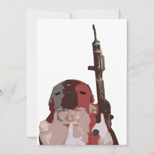 Tactical Santa Greeting Card Feiertagskarte