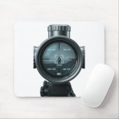 Tactical Sniper Scope FPS Gamer Graphic Mousepad (Mit Mouse)