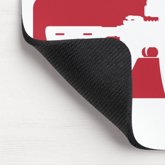 Tacticool - Rot Mousepad (Ecke)