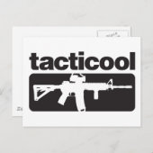 Tacticool - Schwarz Postkarte (Vorne/Hinten)