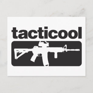 Tacticool - Schwarz Postkarte