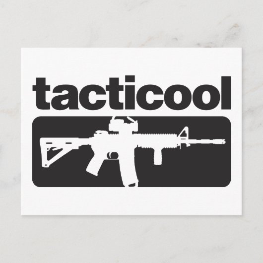 Tacticool - Schwarz Postkarte (Vorderseite)